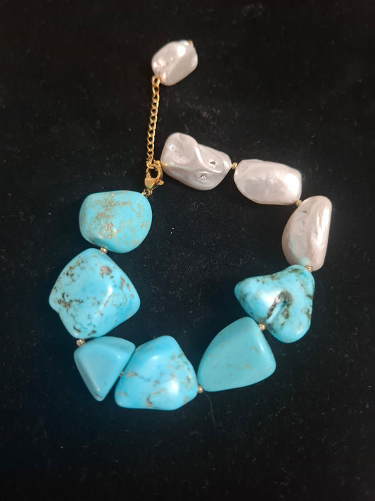 Bracciale con cristalli pietre naturali